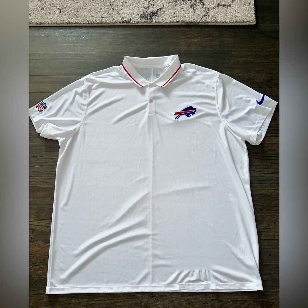 NFL Men’s BUFFALO BILLS XXXL NIKE Dari Fit White Polo Shirt